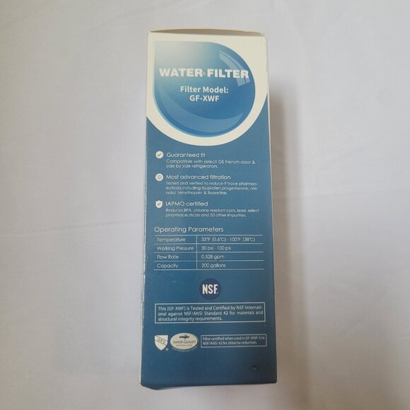 Glacier Fresh Fridge Water Filter GF-XWF for GE side by side french door fridge - Picture 3 of 4